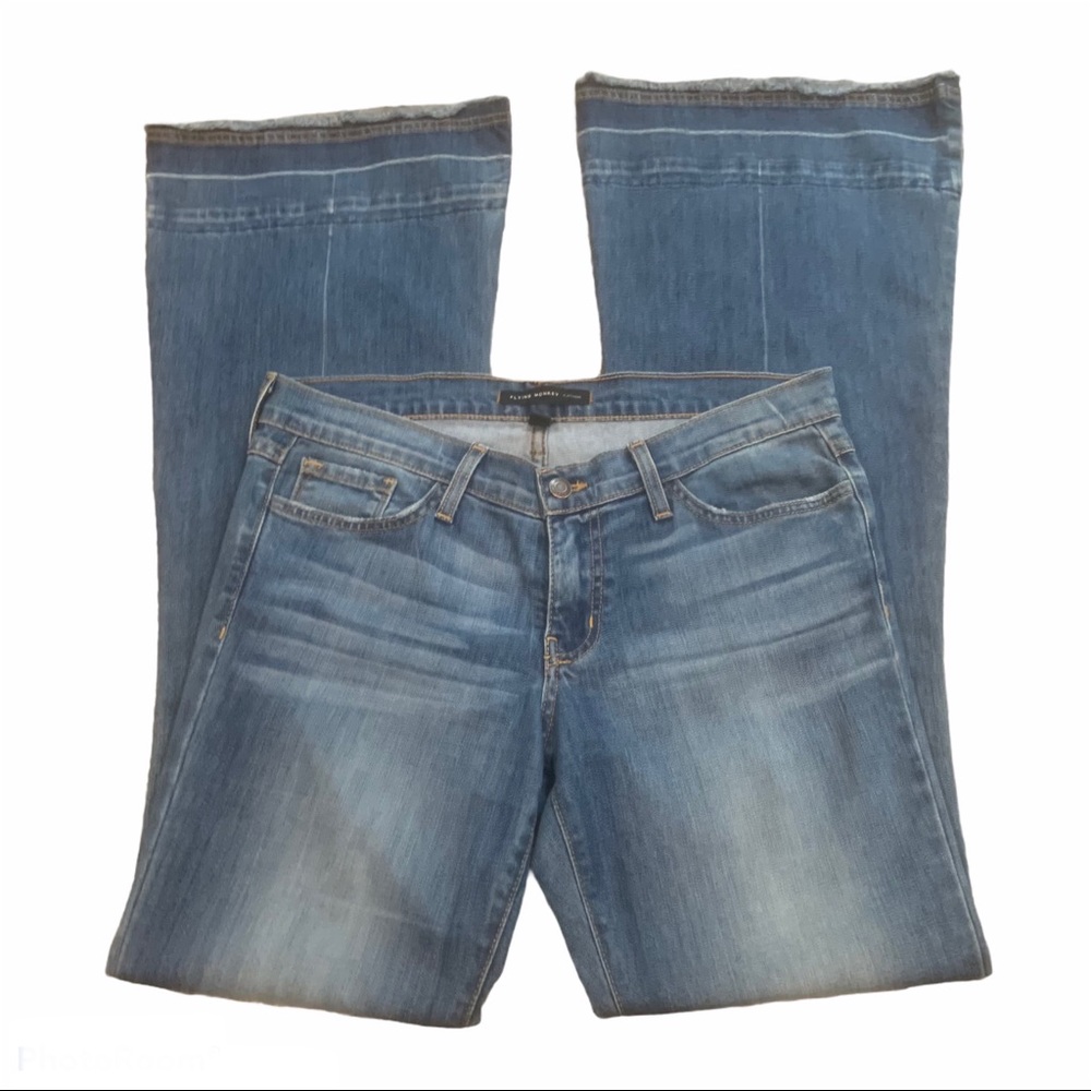 Flying Monkey Super Flare Jeans med wash size 29